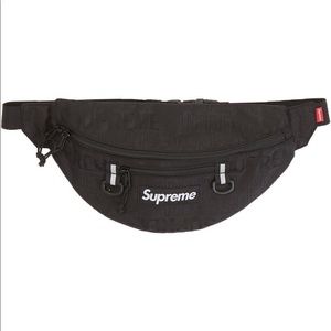 Supreme black waist bag